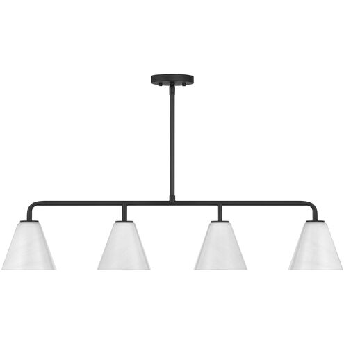 Blair Linear Chandelier Ceiling Light in Matte Black