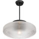 Norwich 1 Light 18 inch Matte Black Covertible SemiFlush Ceiling Light