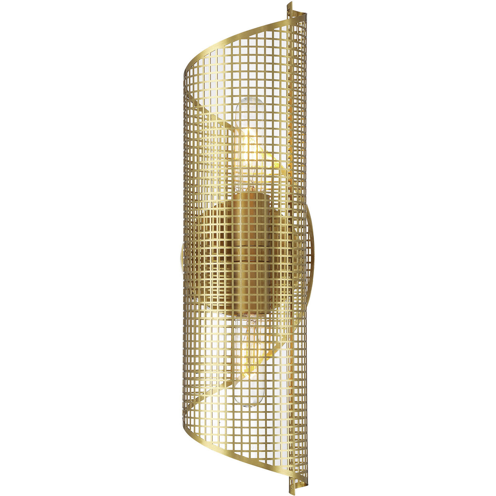 Hillbourne Wall Sconce Wall Light in Warm Brass