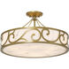 Halstead 6 Light 20.25 inch Antique Patina Semi-Flush Ceiling Light