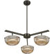 Hubbard LED 30 inch Mediterranean Bronze Chandelier Ceiling Light