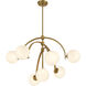 Marias 7 Light 32 inch Warm Brass Chandelier Ceiling Light