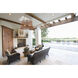 Longleaf 4 Light 28 inch Burnished Brass Outdoor Chandelier