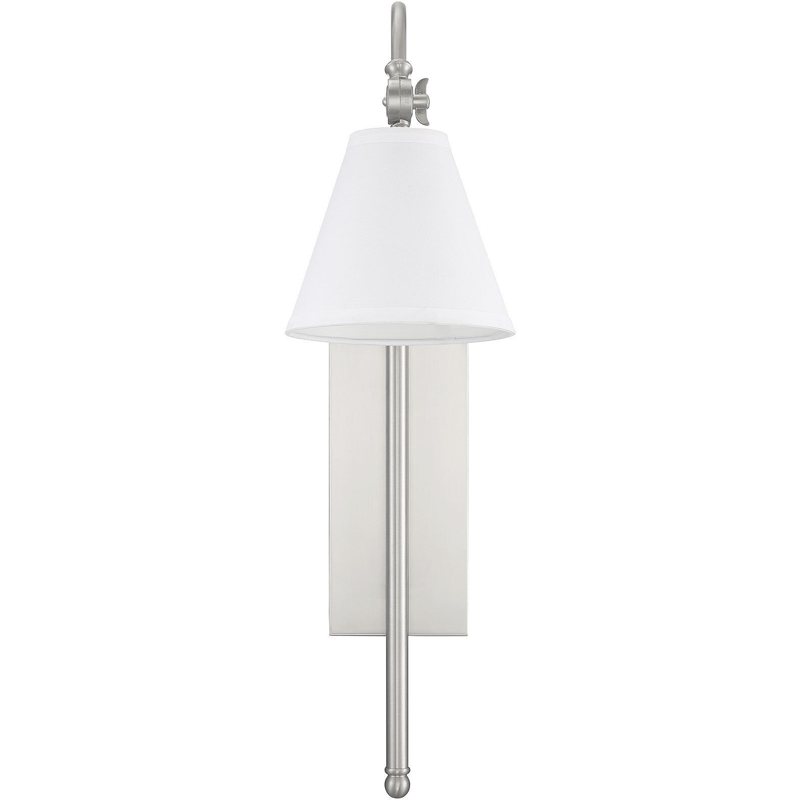 Rutland 11.5 inch 60 watt Satin Nickel Adjustable Wall Sconce Wall Light, Essentials