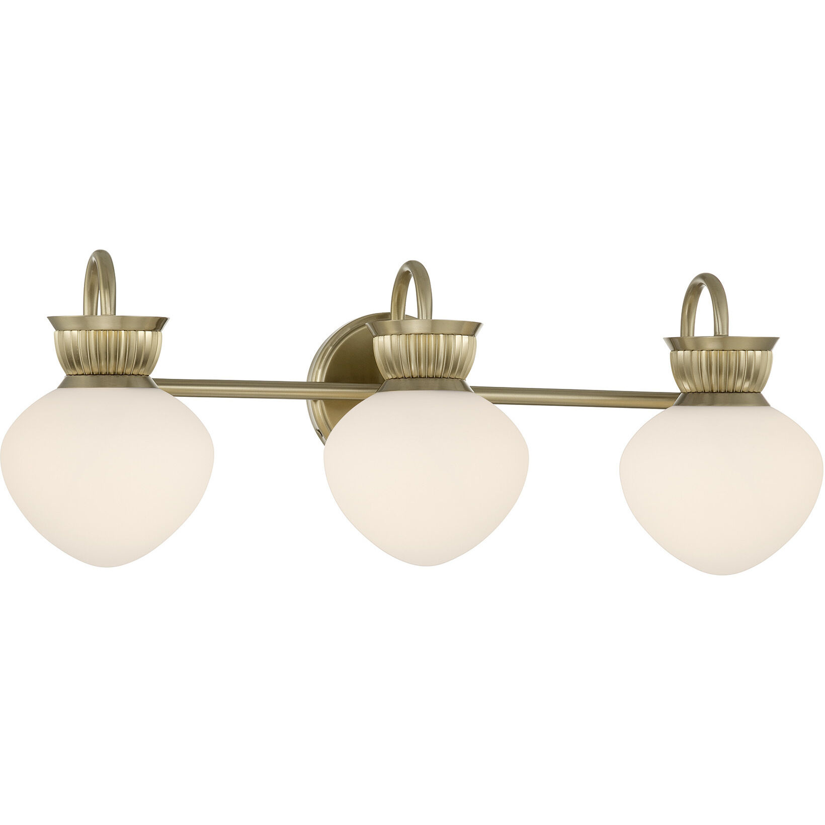 Melbourne 3 Light 25.5 inch Noble Brass Bathroom Vanity Light Wall Light