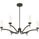 Butler LED 40 inch Mediterranean Bronze Chandelier Ceiling Light