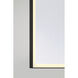 Paulding 72 X 30 inch Black LED Mirror