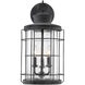 Fletcher 3 Light 21 inch Oxidized Black Outdoor Wall Lantern