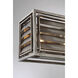 Hartberg 5 Light 13.5 inch Aged Driftwood Outdoor Linear Chandelier