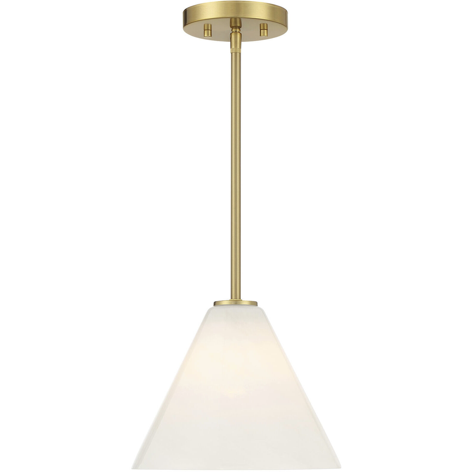 Blair 1 Light 10 inch Warm Brass Mini-Pendant or Semi-Flush Ceiling Light