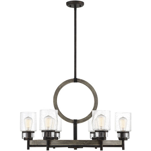 Hartman 6 Light 30 inch Noblewood/Iron Chandelier Ceiling Light