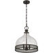 Stern 3 Light 16 inch Mediterranean Bronze Pendant Ceiling Light