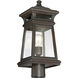 Taylor 1 Light 18 inch English Bronze with Gold Outdoor Post Lantern