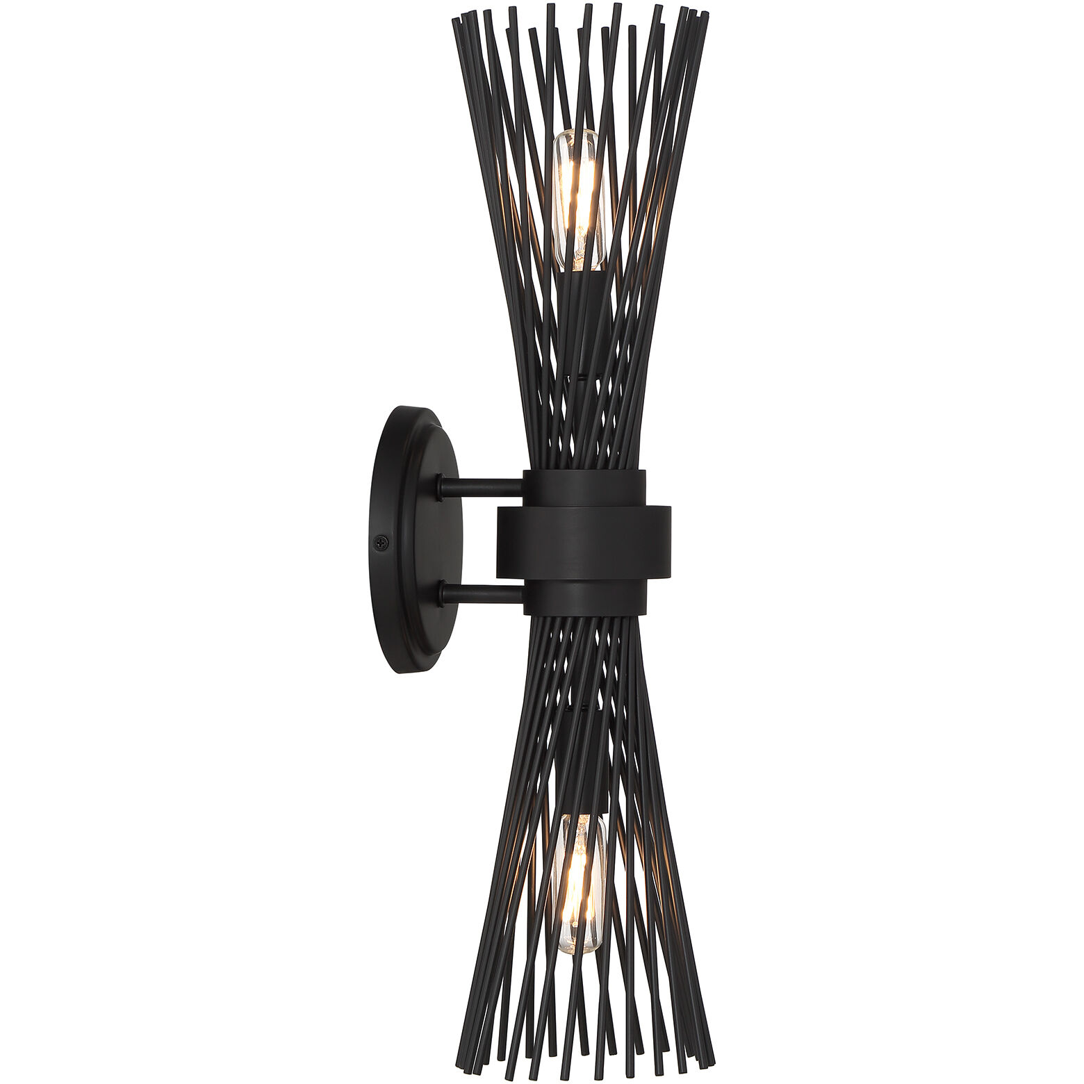 Longfellow 2 Light 5.12 inch Matte Black Wall Sconce Wall Light