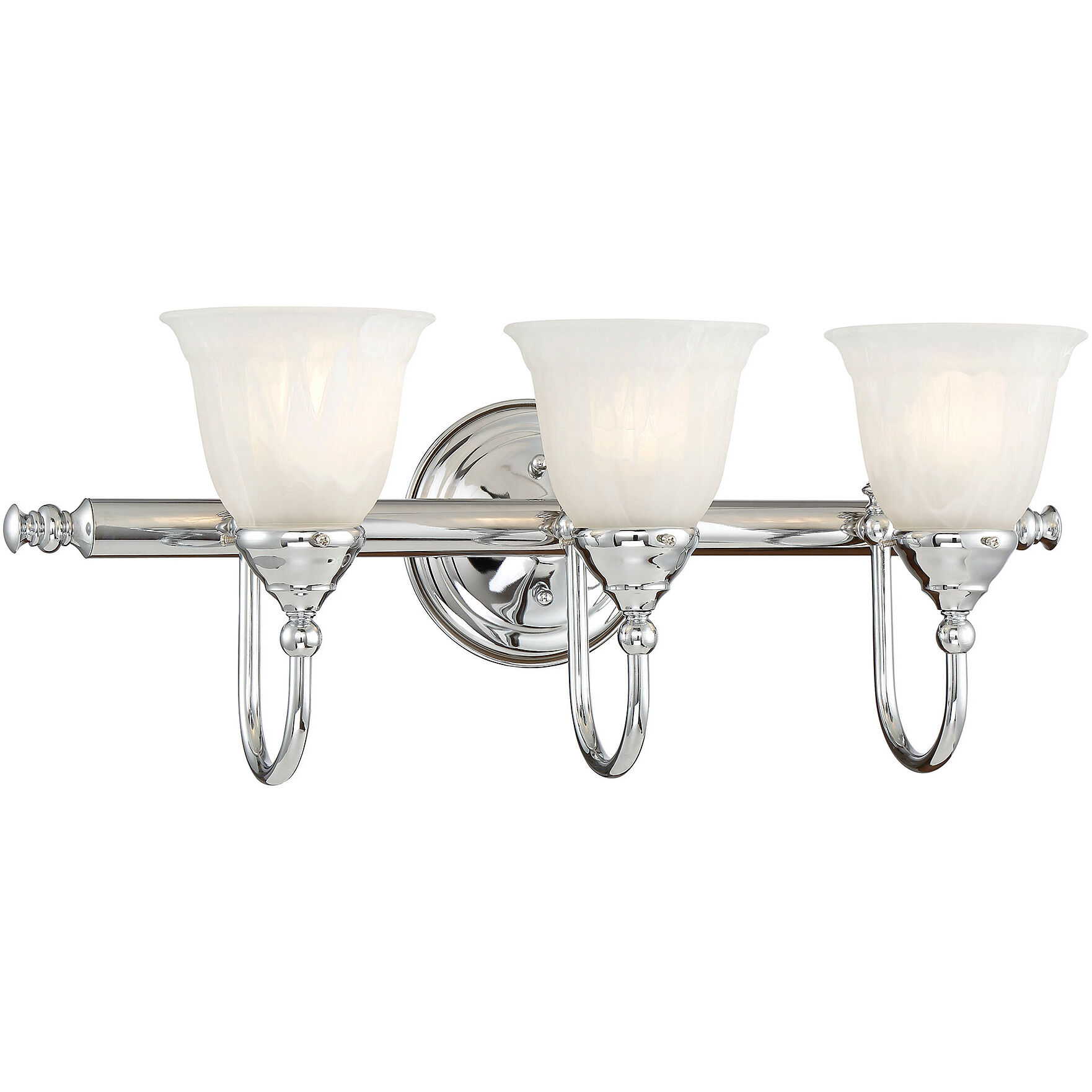 Brunswick 3 Light 24 inch Chrome Bathroom Vanity Light Wall Light, Essentials