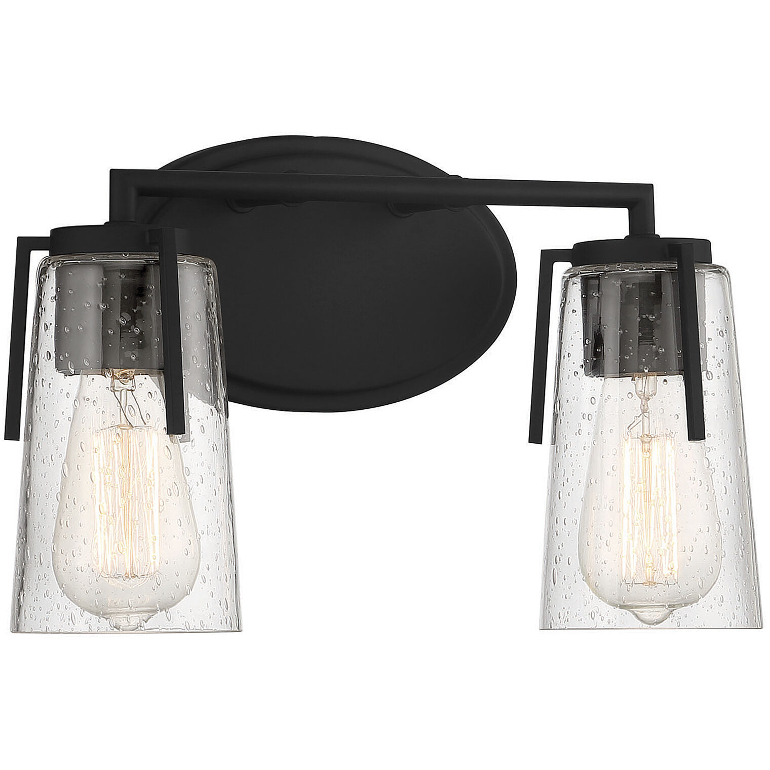 Sacremento 2 Light 14 inch Black Bathroom Vanity Light Wall Light, Essentials