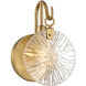 Addison 1 Light 5.75 inch Warm Brass Bathroom Vanity Light Wall Light