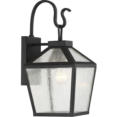 Woodstock 1 Light 16 inch Matte Black Outdoor Wall Lantern