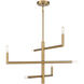 Cristofer 6 Light 30 inch Warm Brass Chandelier Ceiling Light, Essentials