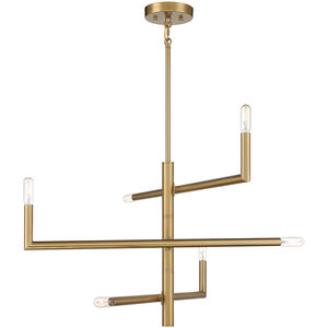 Cristofer 6 Light 30 inch Warm Brass Chandelier Ceiling Light, Essentials