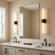 Connor LED 30 inch Matte Black Vanity Light Wall Light