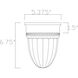 Exterior Collections 1 Light 5.38 inch Textured Black Outdoor Flush Mount