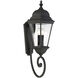 Wakefield 3 Light 31 inch Textured Black Outdoor Wall Lantern 