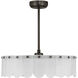 Ashton 14 inch Mediterranean Bronze with Black Blades Fan D'Lier