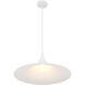 Bowdin 1 Light 24 inch Bisque White Pendant Ceiling Light