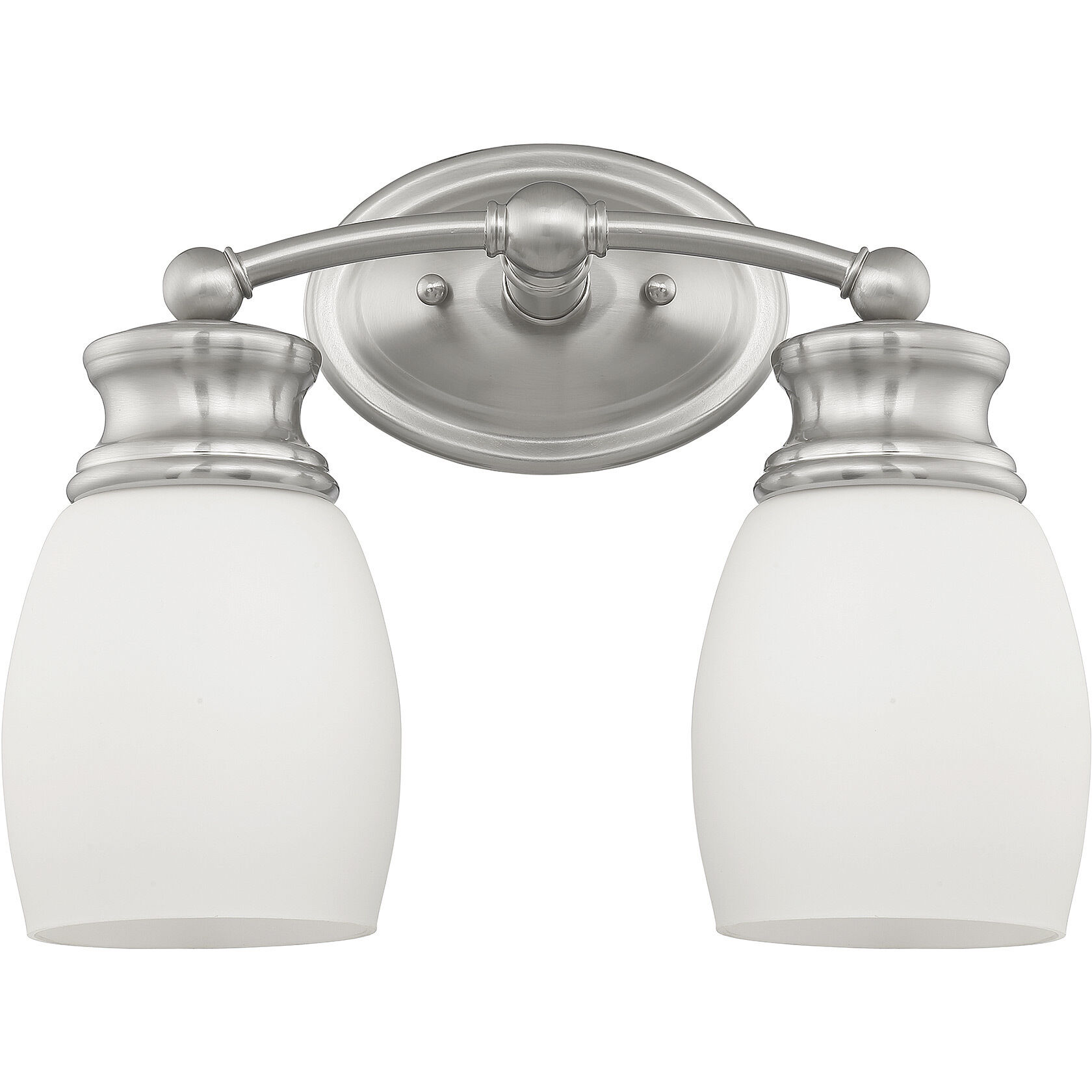Elise 2 Light 12.25 inch Satin Nickel Bathroom Vanity Light Wall Light, Essentials