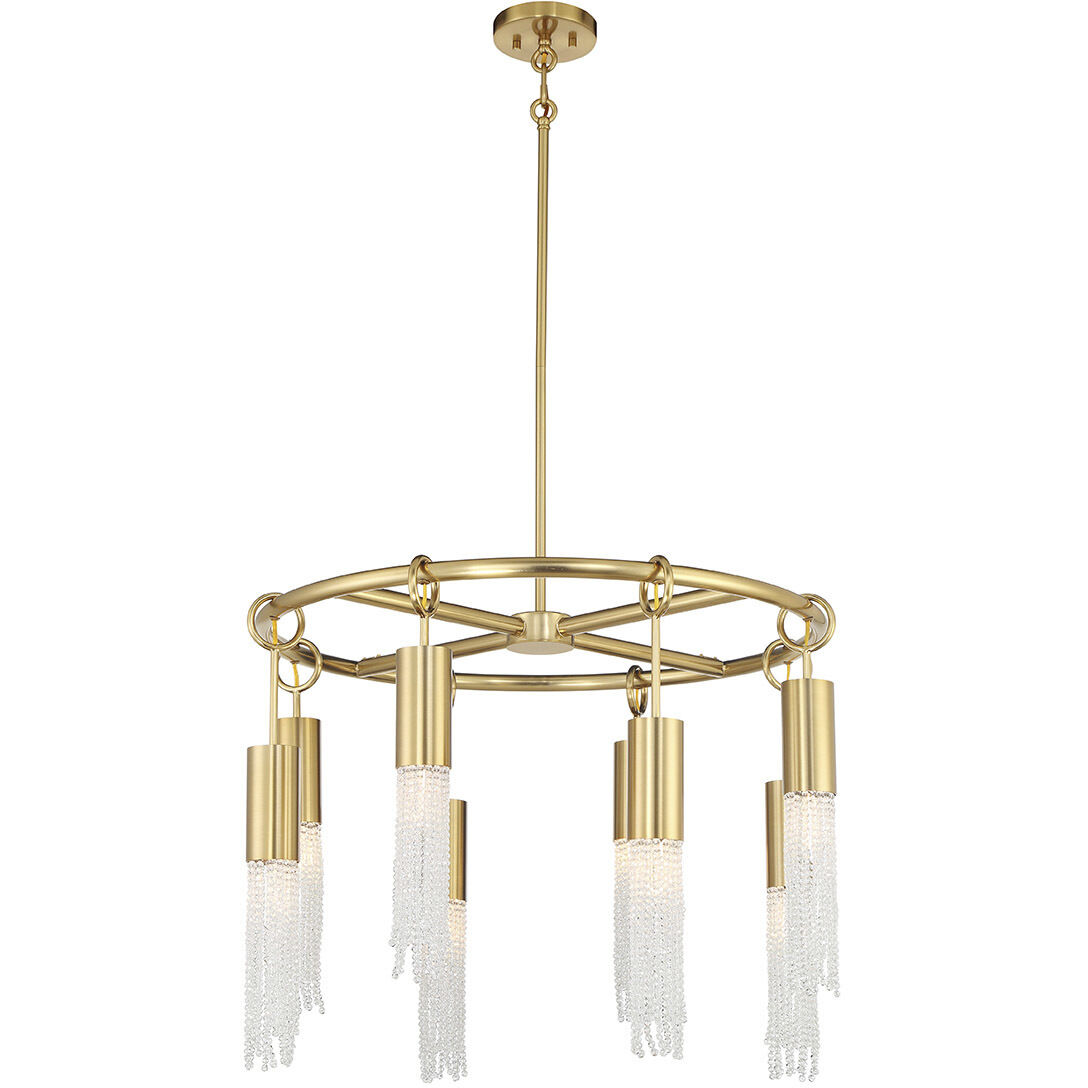Chelsea 8 Light 28 inch Warm Brass Chandelier Ceiling Light