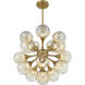Matisse 16 Light 22 inch Warm Brass Chandelier Ceiling Light