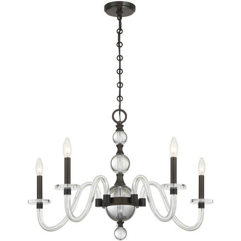 Aragon 5 Light 29 inch Mediterranean Bronze Chandelier Ceiling Light