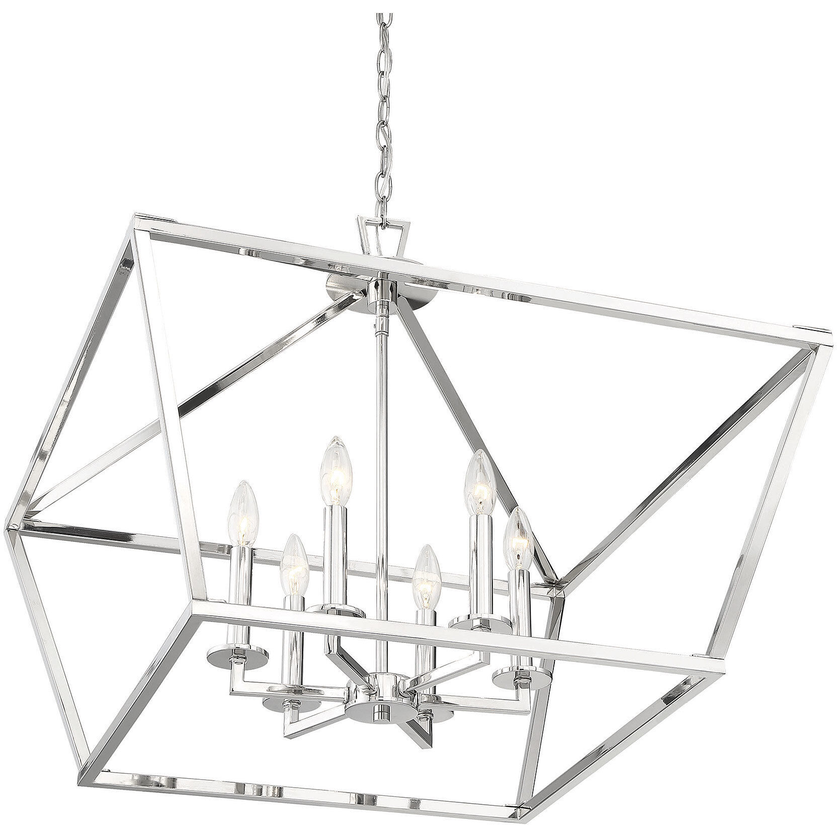 Townsend 6 Light 26 inch Polished Nickel Pendant Ceiling Light, Essentials