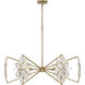Marbella 6 Light 36 inch Gold Shimmer Chandelier Ceiling Light