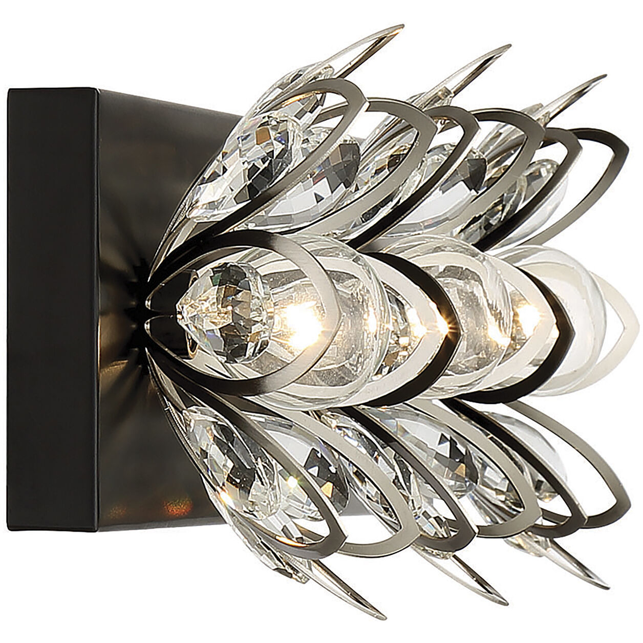 Black and nickel vanity light 2025