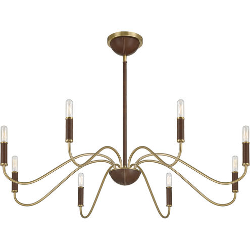 Abeline 8 Light 39 inch Warm Brass Chandelier Ceiling Light