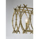 Cornwall 5 Light 40 inch Burnished Brass Linear Chandelier Ceiling Light