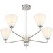 Blair 5 Light 30 inch Satin Nickel Chandelier Ceiling Light