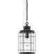 Fletcher 1 Light 9 inch Oxidized Black Outdoor Hanging Lantern