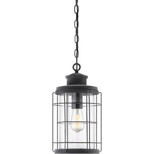 Fletcher 1 Light 9 inch Oxidized Black Outdoor Hanging Lantern