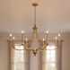 Preserve 8 Light 50 inch Warm Brass Chandelier Ceiling Light