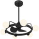 Gibson 14 inch Matte Black with Black Blades Fan D'Lier