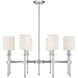 Chatham 8 Light 34 inch Polished Nickel Chandelier Ceiling Light