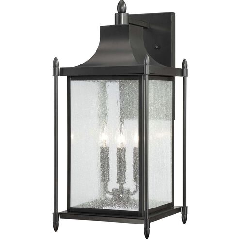 Dunnmore 3 Light 23.5 inch Black Outdoor Wall Lantern