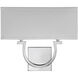 Rhodes 2 Light 14 inch Polished Nickel ADA Wall Sconce Wall Light, Essentials