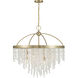 Jeanette 8 Light 30 inch Noble Brass Chandelier Ceiling Light