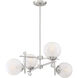 Medina 4 Light 26 inch Satin Nickel Chandelier Ceiling Light