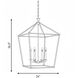 Townsend 6 Light 24 inch Classic Bronze Pendant Ceiling Light, Essentials