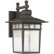 Linden 1 Light 15 inch Textured Bronze Outdoor Wall Lantern